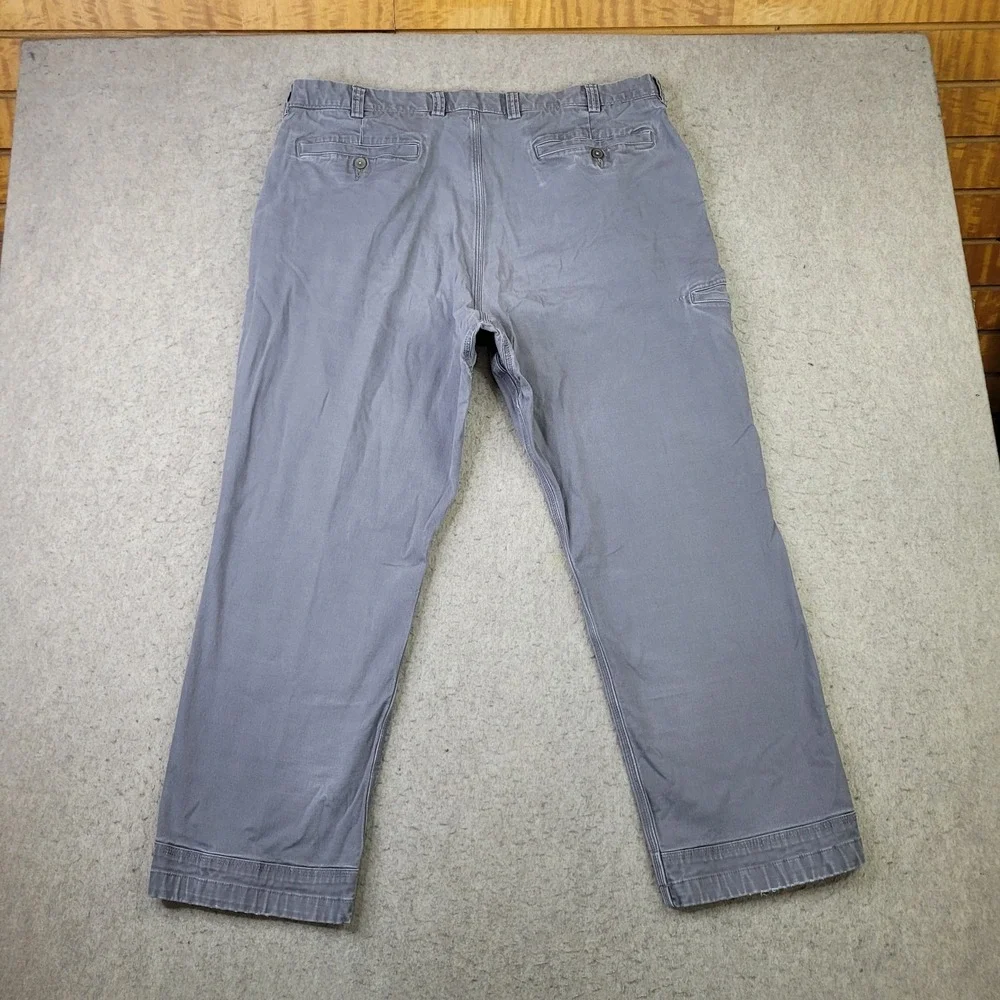 Duluth Trading Co Flex Ballroom Khakis Men's Pants Gray 40x30 Work Casual